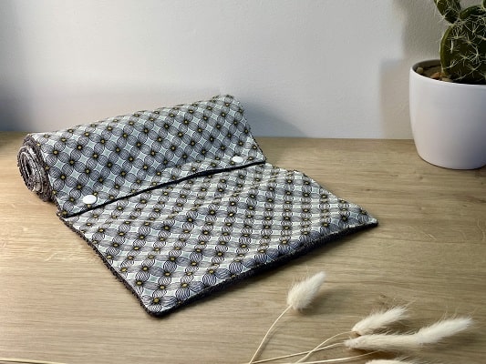rouleau d'essuis tout lavable, tissu en coton et éponge
