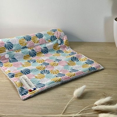 rouleau d'essuis tout lavable, tissu en coton et éponge