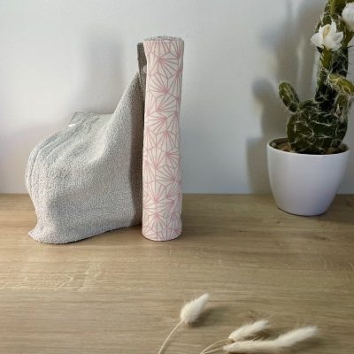 rouleau d'essuis tout lavable, tissu en coton et éponge