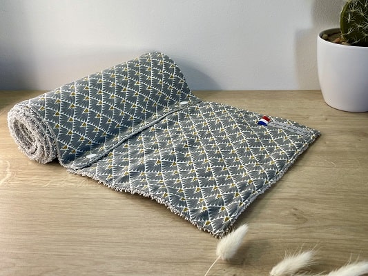 rouleau d'essuis tout lavable, tissu en coton et éponge